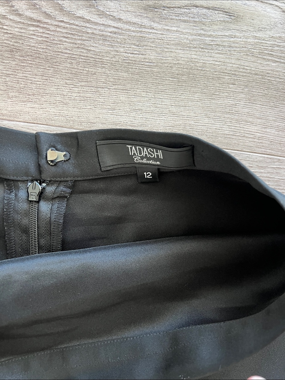 Tadashi Shoji Black Satin Maxi Skirt - Picture 3 of 4